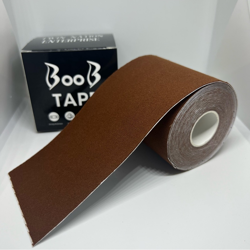 Boob Tape: Size -7.5cm*5m, Color- Latte, Bra Size C and D